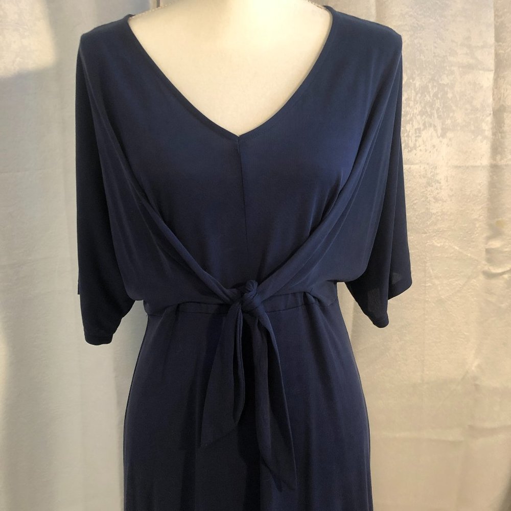 CJLA Navy Blue High Low Dress